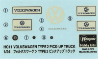 HASEGAWA 21211 Масштабна модель автомобіля Фольксваген / Volkswagen Type 2 PICK-UP TRUCK (1967)