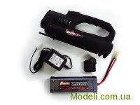 Комплект електричного ручного стартера B7026S1 Estarter Combo Set For 1:10 Nitro Gas Car Estarter w/Drillplate, 7.2V 2000mAH Battery, and C