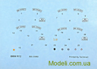 IBG Models 35002 Модель мотоцикла BMW R12 з коляскою, (військова версія)