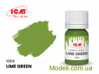 Акрилова фарба ICM, лаймово-зелений