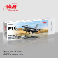 Набір акрилових фарб для винищувача F-16