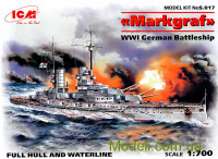 Німецький лінійний корабель "Маркграф" (Повна та по ватерлінію версія корпусу), І СВ