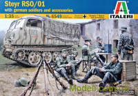 Тягач Steyr RSO/01 з німецькою піхотою