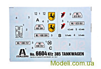 ITALERI 6604 Купити збірну масштабну модель автомобіля Kfz.385 Tankwagen