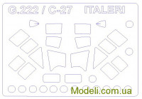 Маска для моделі літаків Alenia C-27 "Spartan" та G.222 "Panda" (Italeri)