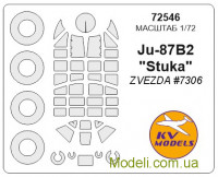 Маска для моделі літака Ju-87B2 (Zvezda)