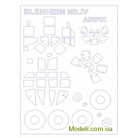 Маска для моделі літака Bristol Blenheim Mk IV (Airfix)