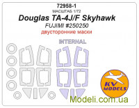 Маска для моделі літака Douglas TA-4J/F Skyhawk двосторонні маски + маски для коліс (Fujimi)