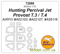 Маска для моделі літака Hunting Percival Jet Provost T.3/T.4 + маски для коліс (AirFix)