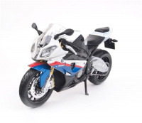 MAISTO 31101-6 Колекційна модель мотоцикла BMW S1000RR (біло-блакитний)