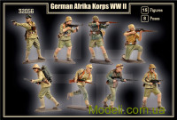 Mars Figures 32056 Набір фігур Німецький Африканський корпус, Друга світова війна
