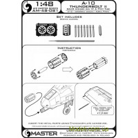 Master 48-081 ППТ для літака Fairchild A-10 Thunderbolt II та стволи для гармати GAU-8 Avenger