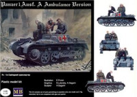 Pz I Ausf.A German WWII ambulance vehicle + figures 