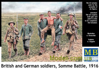 Британські та німецькі солдати, битва на Соммі, 1916