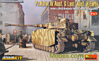 Німецький танк Pz.Kpfw.IV Ausf. G Last/Ausf. H Early. Nibelungenwerk Prod. (травень - червень 1943 р.). 2 в 1 з інтер'єром