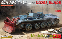 Важкий гусеничний бронетранспортер на базі танка Т-54 з бульдозерним відвалом (з інтер'єром)