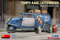 Триколісна німецька вантажівка доставки молока Tempo A400