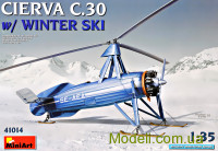Автожир "Avro Cierva C.30" з зимовими лижами
