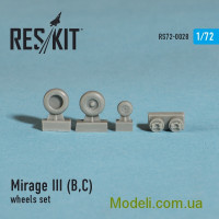 Смоляні колеса для літака Mirage III (B,C)