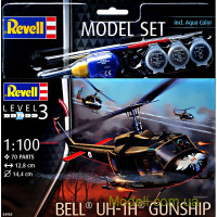 Подарунковий набір c моделлю гелікоптера Bell UH-1H "Gunship"