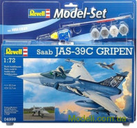 Подарунковий набір з літаком Saab JAS 39C Gripen