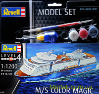 Подарунковий набір c моделлю корабля M/S Color Magic