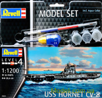 Подарунковий набір з моделлю корабля Hornet CV-8