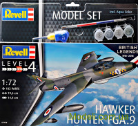 Подарунковий набір із моделлю винищувача-бомбардувальника Хоукер "Хантер" FGA.9