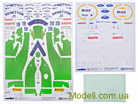 TAMIYA 20036 Масштабна модель гоночного автомобіля Benetton Ford B192