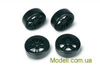 Комплект коліс Team Magic E4D Drift 5 Spoke Black, 4шт