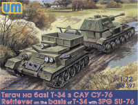 Тягач на базі Т-34 з САУ СУ-76