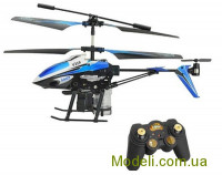 WL Toys V319b Мікрогелікоптер SPRAY 3-х канальний, інфрачервона водяна гармата (синій)